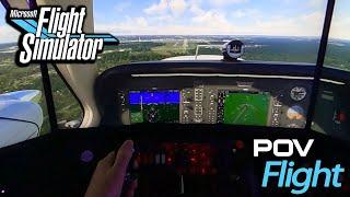 Flying in Microsoft Flight Sim using GoPro