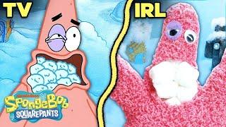 SpongeBob and Patrick Have a Snowball Fight IRL! ️ SpongeBob