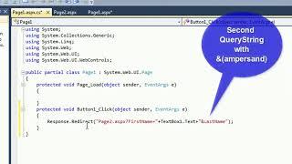 Query String in ASP.Net c# with example. QS Parameter C#