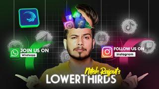 How To Create Lowerthirds Animation Like Nitish Rajput in Hindi | Alight Motion Tutorial