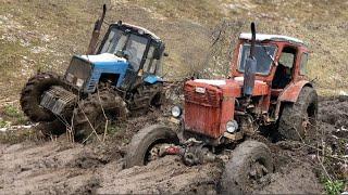 ОФФРОАД НА ТРАКТОРАХ | Трактор Беларус 1221 против Трактор Т 40 по ГРЯЗИ