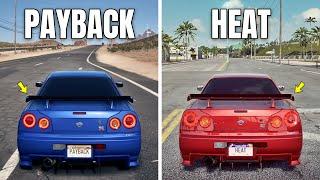 Nissan Skyline GT-R R34 | NFS HEAT VS NFS PAYBACK (WHICH IS BEST?) | Side by Side Comparison