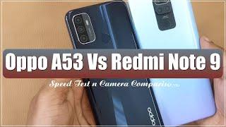 Oppo A53  Vs Redmi Note 9 Speed Test || Camera Comparison 