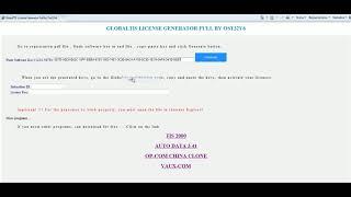 GlobalTis  license generator by ost32v6