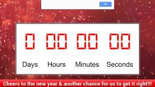 Happy New Year!! [2018] | CountDown Timer using JavaScript | Coding Clock for New Year