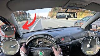 Autobahn Fail: Skoda Octavia Top Speed Attempt Ends In Engine Failure