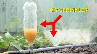 Homemade Sprinkler PVC Pipe - DIY Sprinkler system with pvc pipe