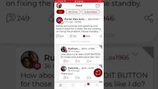 How to SWITCH USERS in PARLER app?