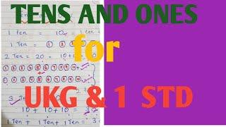 Tens and ones for UKG and 1 std