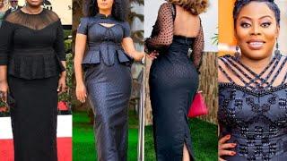 LATEST FUNERAL OUTFIT IDEAS| AFRICAN KABA AND SLITS, DRESSES