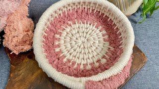 How to Make a Coiled Basket | New Design