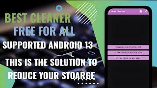 Cache Cleaner - How to Reduce Full Storage in Any Android Devices | Supported Android 10-13 |