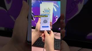 Control phone from pc?! #screenmirroring #screencast #mobiletopc #controlphonefrompc