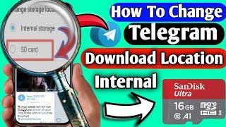 How To Change Storage To Sd Card In Telegram App || Telegram Me Storage Setting Kaise Change Kare