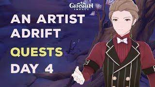 An Artist Adrift Day 4 (Time Gated Quest) || Genshin Impact 3.6