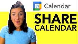 How to Share a Google Calendar with Someone via Email or Direct Link - Quick Tutorial