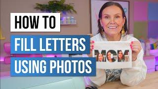  How To Fill Letters With Photos in Cricut Design Space | Sublimation for Beginners