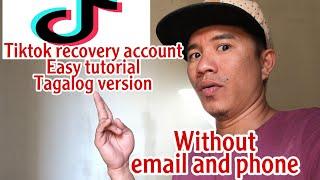 How to recovery tiktok account easy tutorial tagalog version| Tiktok forgot password recovery