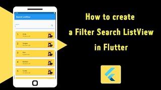 How to Add a Filter/Search ListView in Flutter