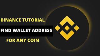 Binance Tutorial: HOW TO FIND WALLET ADDRESS FOR ANY CRYPTOCURRENCY ON BINANCE