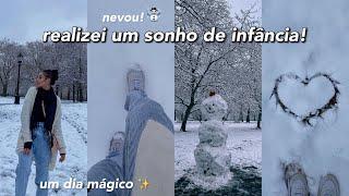 NEVOU!! primeira vez vendo a neve ️ ~ diário de intercâmbio #6