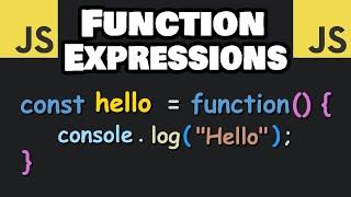 JavaScript FUNCTION EXPRESSIONS in 7 minutes! 
