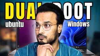 How to DUAL BOOT Windows 10/11 and UBUNTU (2024) HINDI