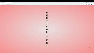 Vertical text WRITING-MODE HTML CSS