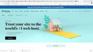 Choosing Godaddy hosting deluxe package