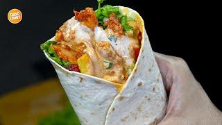 Tastiest Chicken Wrap, Easy and Delicious Recipe By Samina Food Story