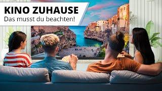 Kino im Wohnzimmer - Welchen Beamer und welche Leinwand brauche ich?