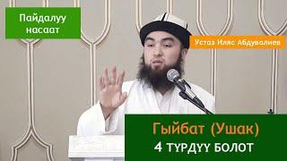 Гыйбат (Ушак) 4 түрдүү болот | Устаз Иляс Абдувалиев.