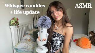 ASMR First video of 2025/ Life update and trigger assortment (whisper rambles, tapping)