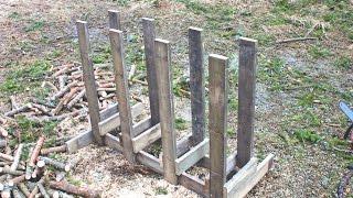 Fast and Sturdy Chainsaw Cutting Racks