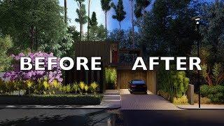 LUMION 8 Pro BEFORE/AFTER Render Tutorial Modern House#6