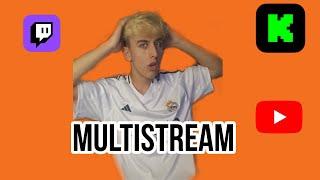 CÓMO HACER MULTISTREAM EN TWITCH KICK Y YOUTUBE A LA VEZ TUTORIAL CÓMO HACER MULTI STREAM