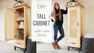 How to Build a Tall Cabinet or Pantry with Cane Door