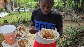 fry chicken & vegitable rice with friends | Climer is back 