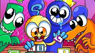 ХАГГИ ВАГГИ - СИНИЙ СНОВА РЕБЁНОК!  Poppy Playtime Rainbow Friends - Анимации на русском