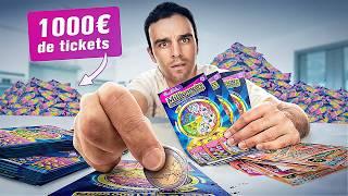 Je gratte 1000€ de tickets, combien je gagne ?