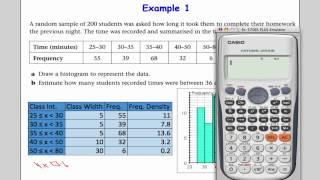 Edexcel S1 Tutorial 8 Histograms