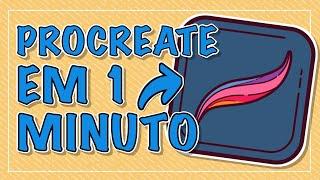 COMO FAZER TEXTO ANIMADO ESTILO GIF | PROCREATE EM 1 MINUTO #SHORTS