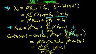 Autoregressive order 1 process - conditions for Stationary Covariance and Weak Dependence