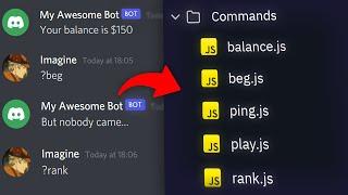 Command Handler + Help Command | How to make a Discord Bot Without Downloading Anything