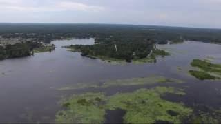 2000 feet out, 400 feet up over Lake Todd, Hernando, Florida