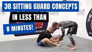 30 Sit Up Guard Concepts In Less Than 8 Minutes By Jason Scully - BJJ and Grappling Sitting Guard