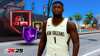 MY ZION WILLIAMSON BUILD IS DESTROYING EVERYONE in NBA 2K25..