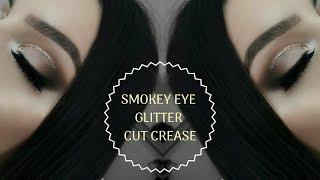 SMOKEY EYE MAKEUP GLITTER CUT CREASE | YADIRA Y.