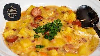 Kartoffeleintopf mit Würstchen  - Schnelles One Pot Rezept 