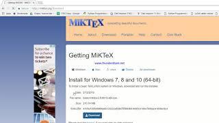 Introduction to Latex and Miktex